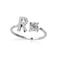 S925 silver 26 letter English zirconia open ring