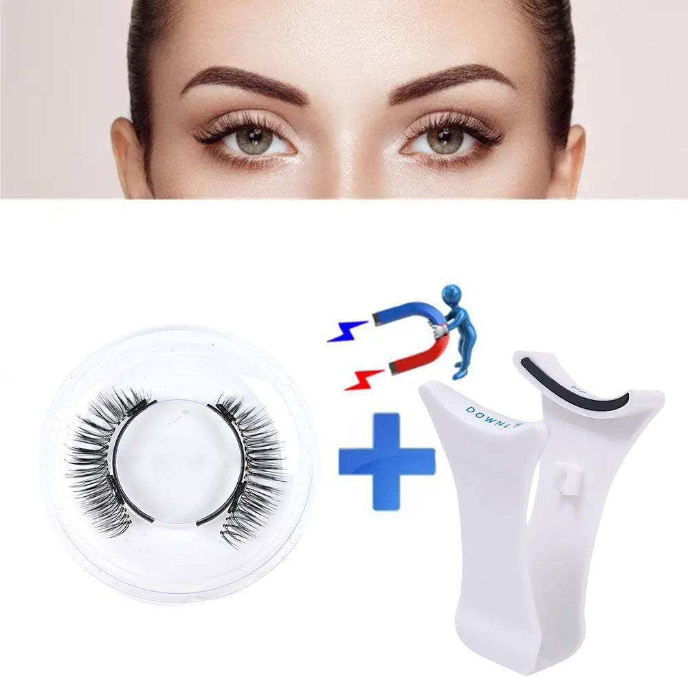 Simulation magnetic false eyelashes super natural zero glue no makeup removal light feeling repeated use waterproof long-lasting