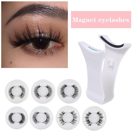 Simulation magnetic false eyelashes super natural zero glue no makeup removal light feeling repeated use waterproof long-lasting